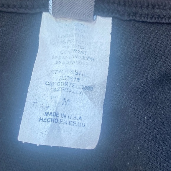 Kenneth Cole Reaction bathing suit top black white Medium - Picture 8 of 9